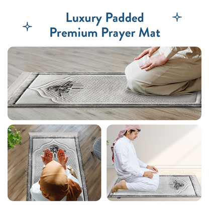Kufiya Inspired Premium Padded Prayer Mat