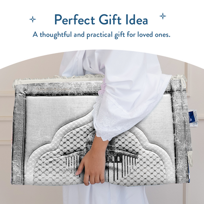 Kufiya Inspired Premium Padded Prayer Mat