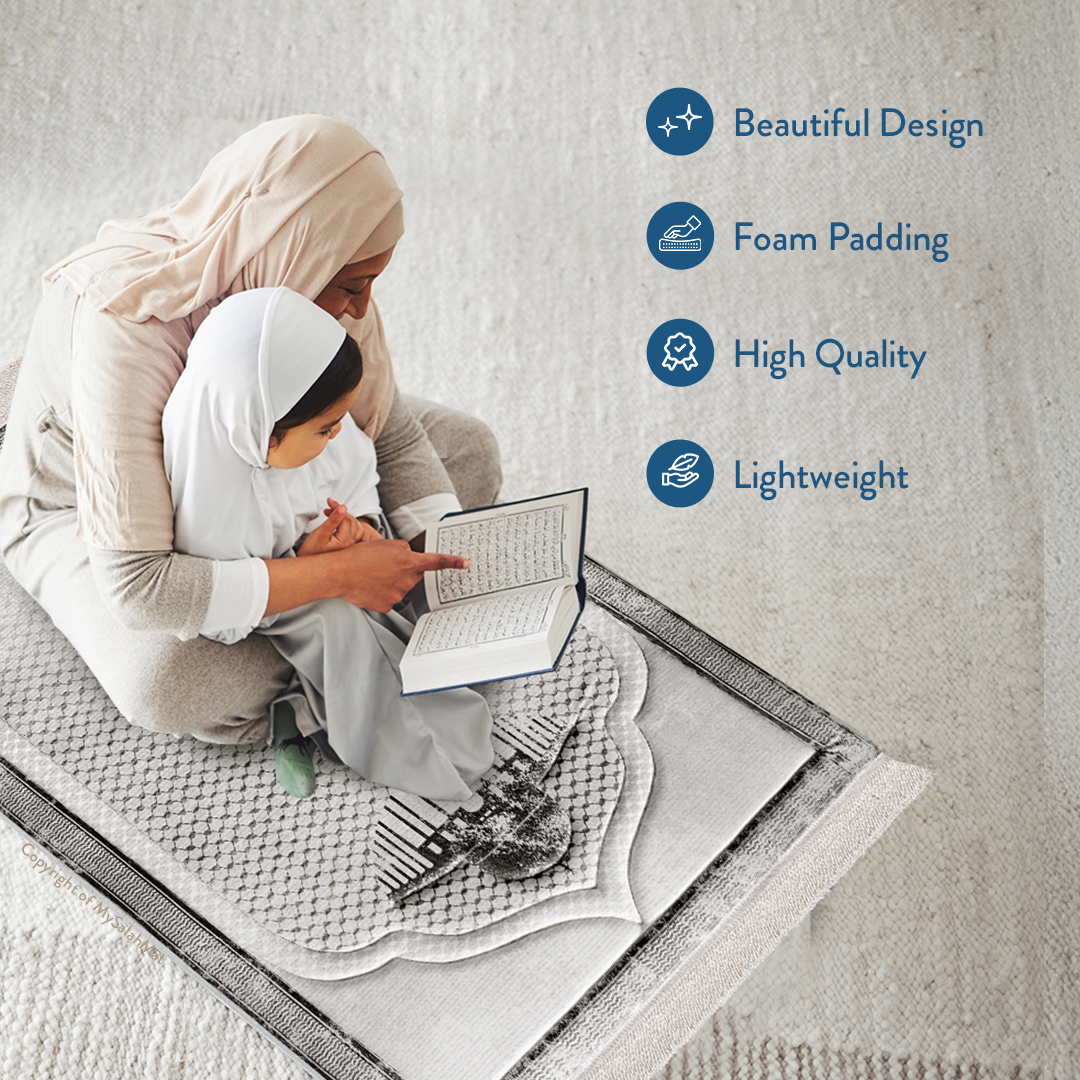 Kufiya Inspired Premium Padded Prayer Mat