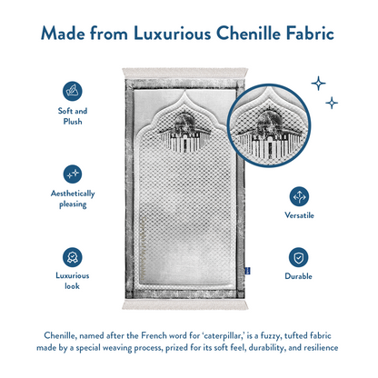 Kufiya Inspired Premium Padded Prayer Mat