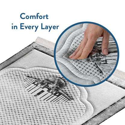 Kufiya Inspired Premium Padded Prayer Mat