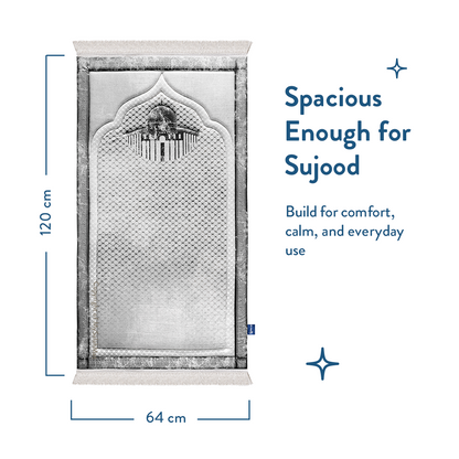 Kufiya Inspired Premium Padded Prayer Mat