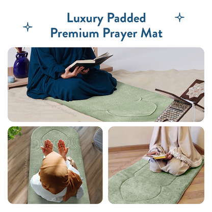 Premium Luxury Sage Arch Padded Prayer Mat 