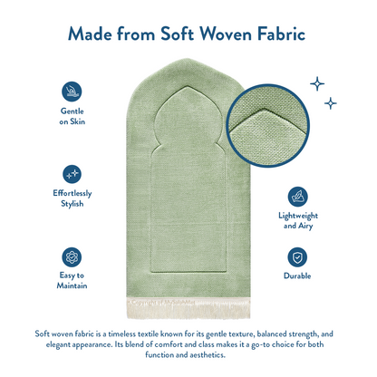  Premium Luxury Sage Arch Padded Prayer Mat 