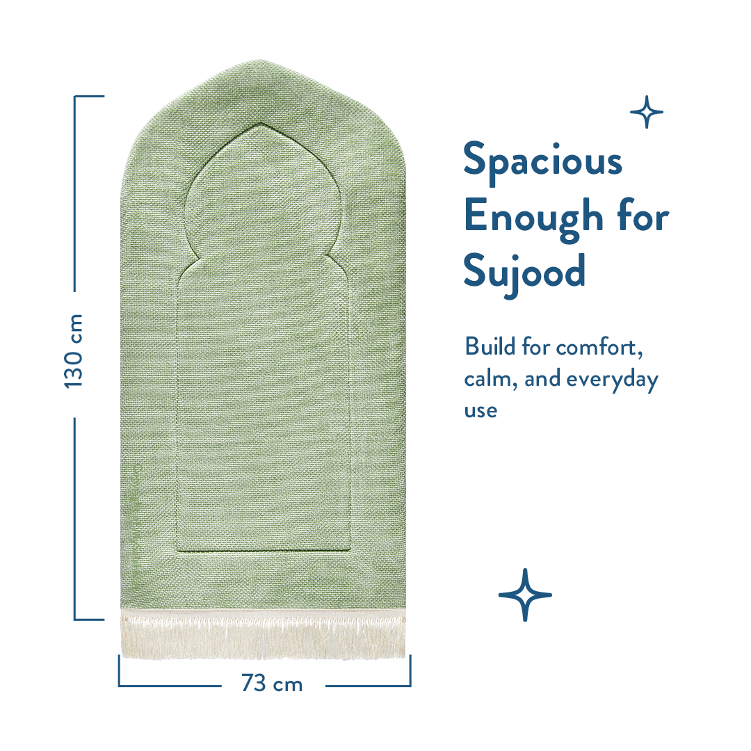  Premium Luxury Sage Arch Padded Prayer Mat 