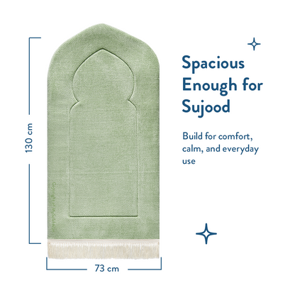  Premium Luxury Sage Arch Padded Prayer Mat 