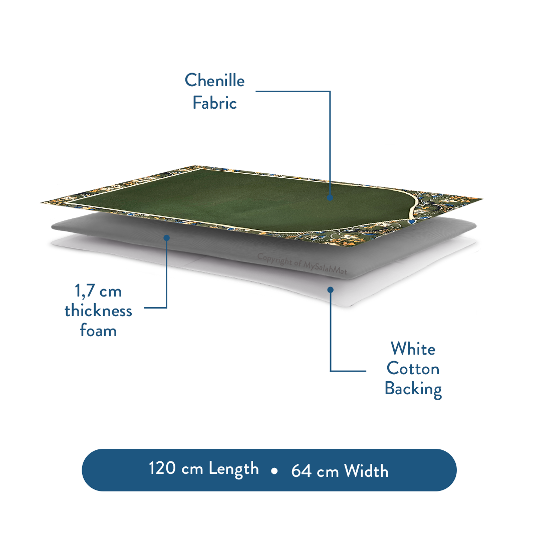 Madinah Elegance Padded Prayer Mat