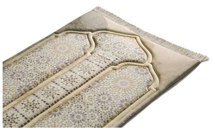 Adult Premium Padded Prayer Mat | Moroccan Mosaic Design