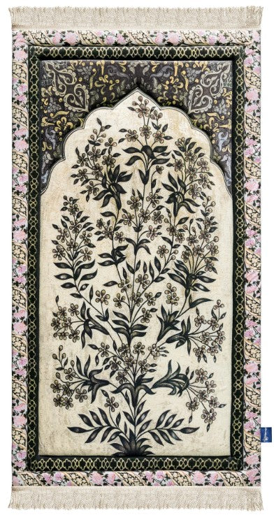 Adult Premium Padded Prayer Mat | Vintage Botanical Design