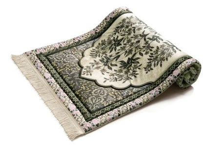 Adult Premium Padded Prayer Mat | Vintage Botanical Design