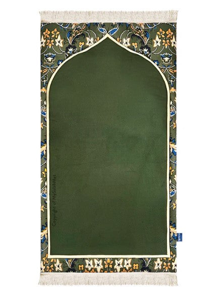 Adult Padded Prayer Mat with Madinah Elegance Design | Urban Rugs UK
